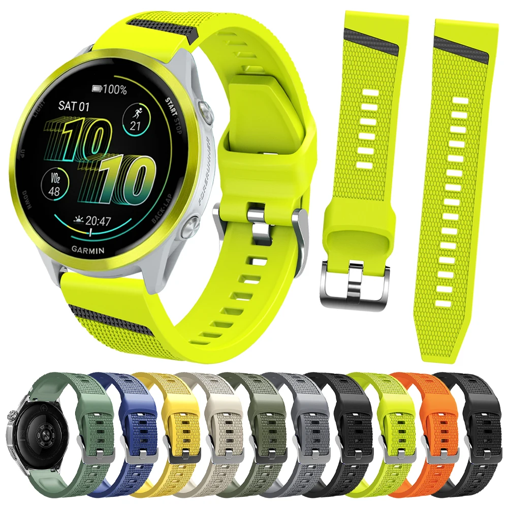 Premium Silicone Sports Strap - 22mm Universal Watch Band Replacement Bracelet