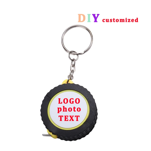 Custom Mini tape measure keychain - Customized With Your Logo