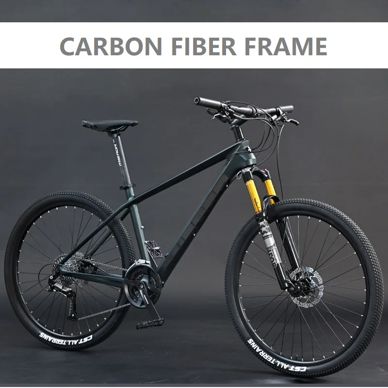 Carbon-Fiber-Mountain-Bike-27-Speed-Oil-Brake-Ultralight-Shock ...