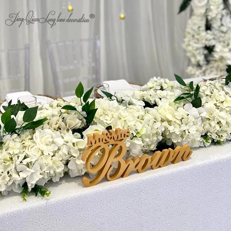 

Индивидуальное свадебное искусственное наименование «Mr & Mrs»-персонализированный декор стола с фамилией-Свадебный Настольный знак-большой деревянный вырез