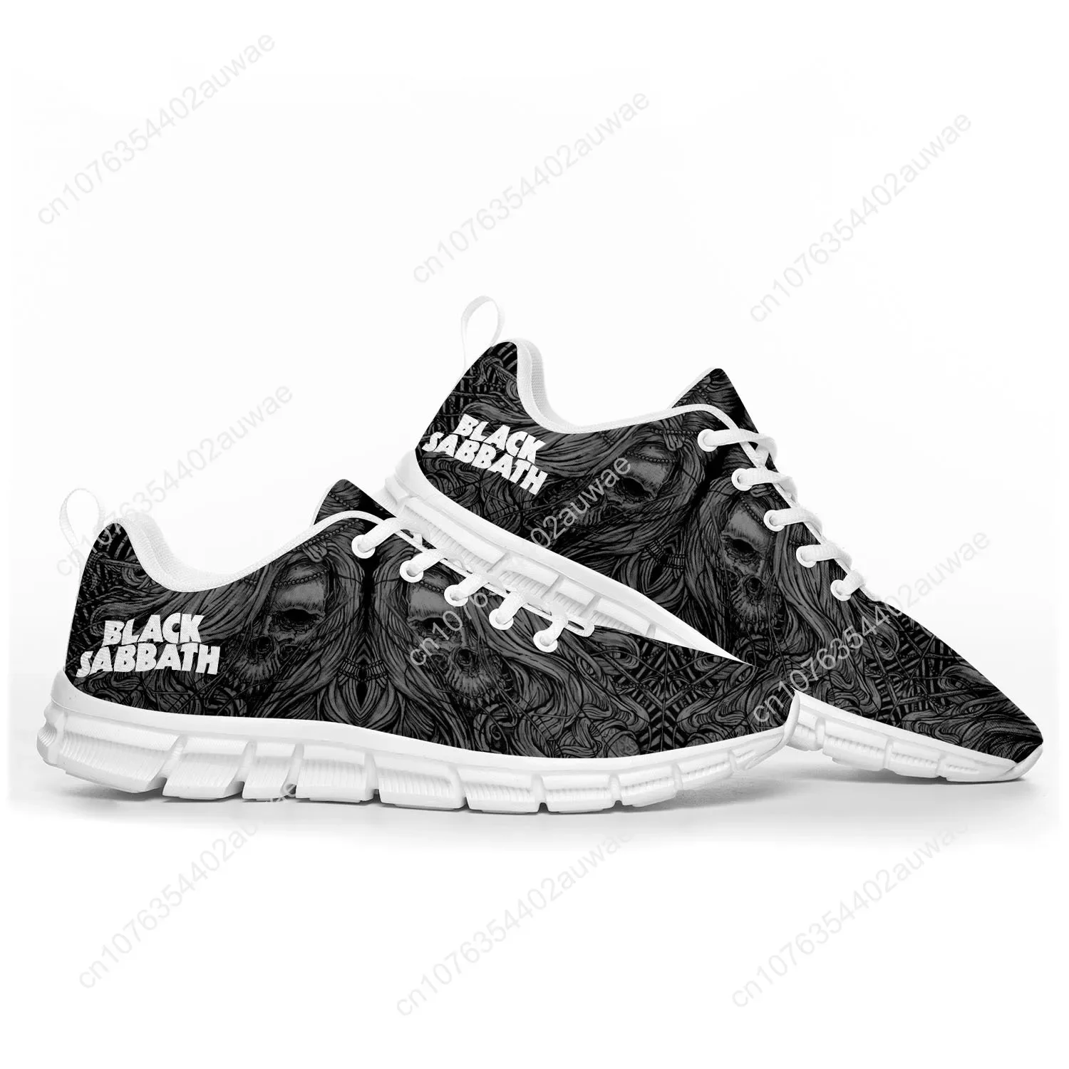 Black Heavy Metal Band Sabbath Sports Shoes Mens Womens Teenager Kids Children Sneakers Casual Custom High Quality Couple Shoes