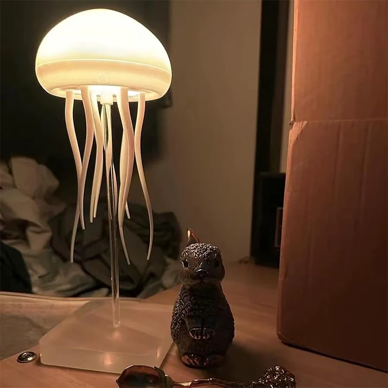 Upgraded Silent Jellyfish Lamp With Dancing Legs, Voice Control Night Light, Bedside Lamps for Bedrooms, Living Room Christmas