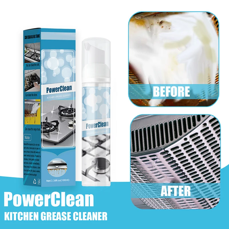 Kitchen Grease Cleaner 100ml Stainless Steel Cleaner & Polish Grills