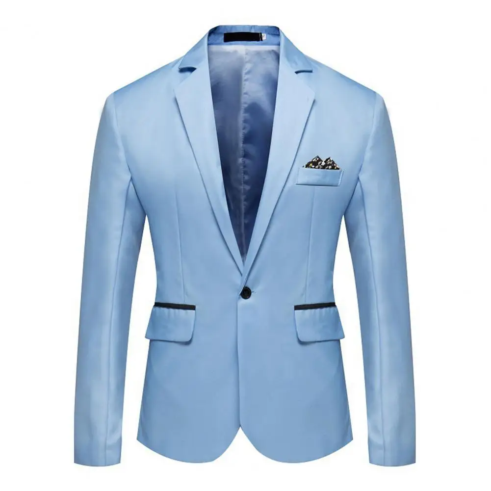Slim Fit Men Jacket Men Suit Coat Elegant Men's Formal Business Wedding Prom Blazers Jackets Single Button Lapel Suit Jacket men suits jackets