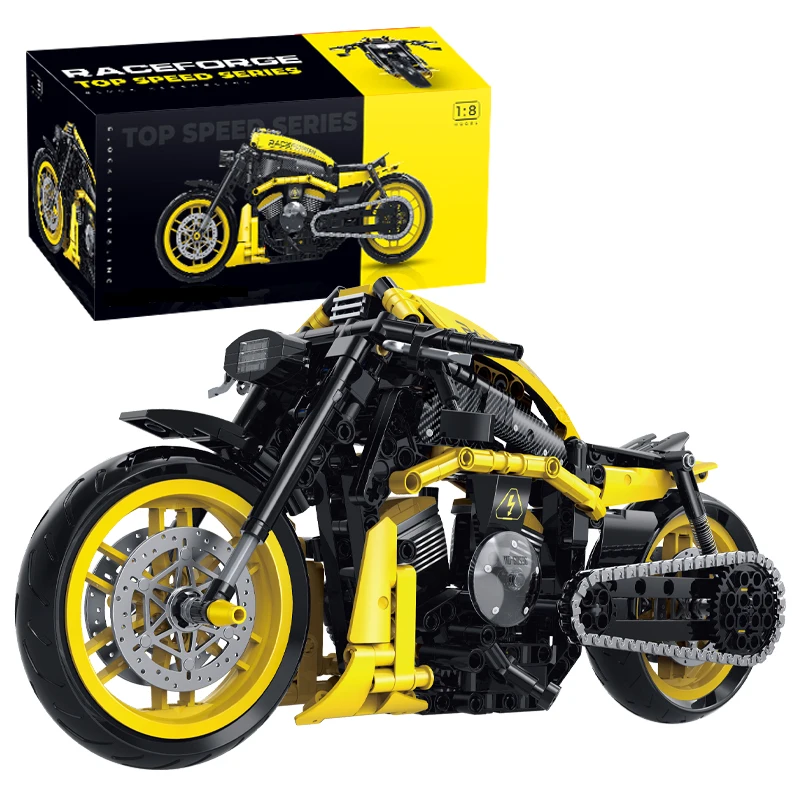 500+pcs City Super Racing Motorcycle Technical DIY Building Blocks Motorbike Model Set Creative Toys Gifts for Boys Adult Kids 1