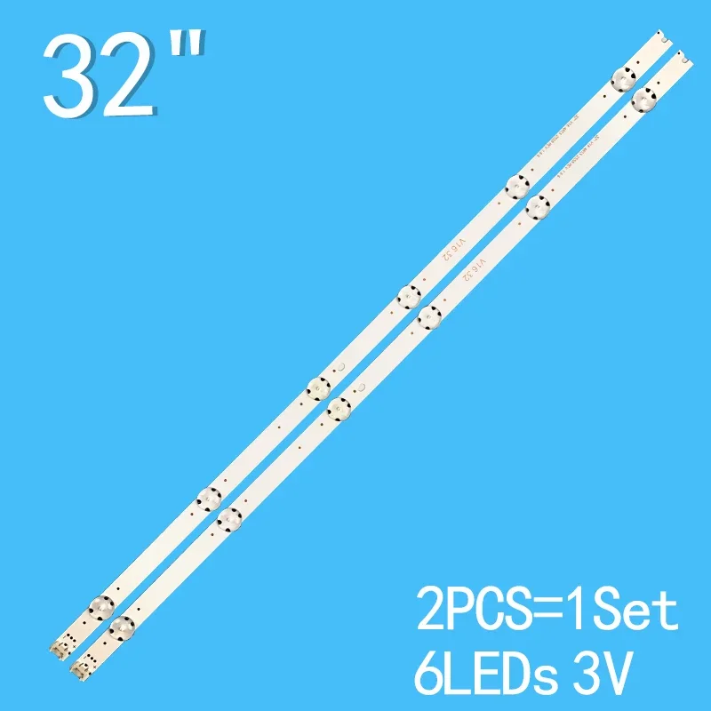 619mm  6LED LED Backlight strip For LG 32LH530v 32LH604 32LH604V-ZB LC320DUE FJ M1 6916L-2558A 32''V16 ART3 V16 32 2pcs set 615mm led backlight strip for 32in 7led csp 32lh604v 32lh6047 32lh530v 32lk6100 32lk6200 32lh604v 32lh530v 32lh6047