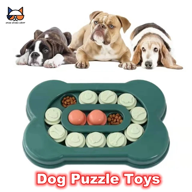 Level 2 in1 Dog Puzzle Toys Press Slow Feeder Interactive Games for Puppy  IQ Trainning Treat Dispenser Food Leaker Bowl Advanced - AliExpress