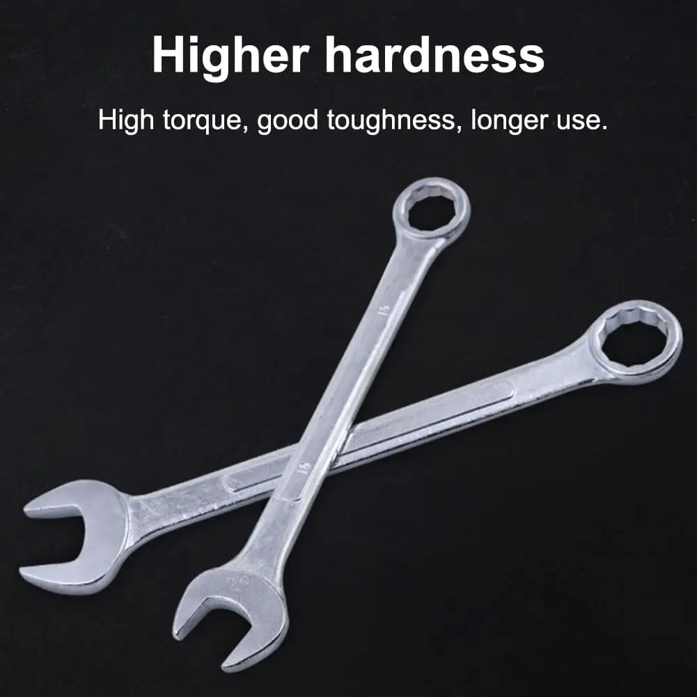 Combination Ratchet Wrench Set Chrome Vanadium Steel Spanner with Bag Multitool Hand Tools Wrench Set Car Repair Tools 6