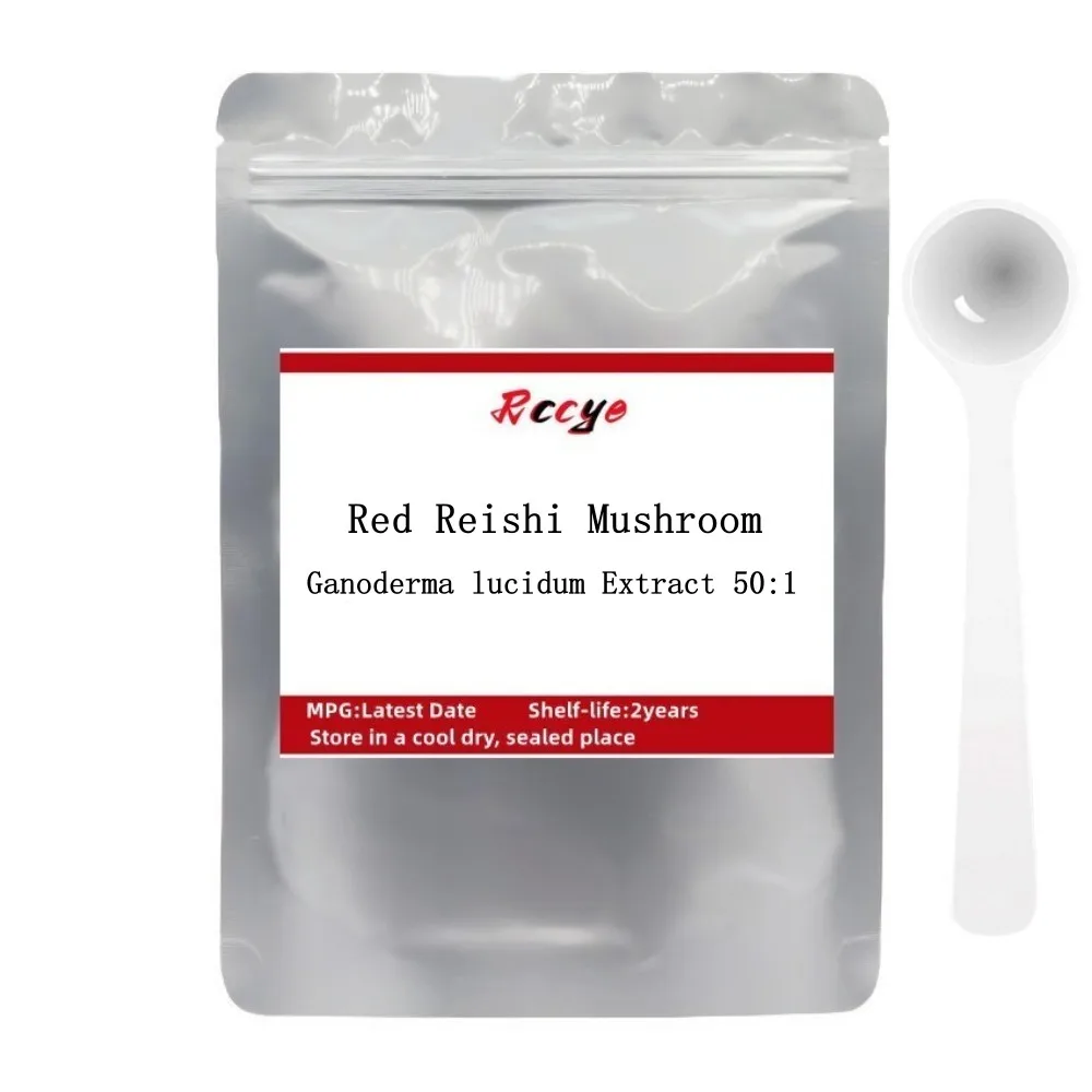 

High Quality 100% Organic Red Reishi Mushroom Extract 100:1 Ganoderma lucidum Extract Festival Glitter Cream Face Skin Whitening