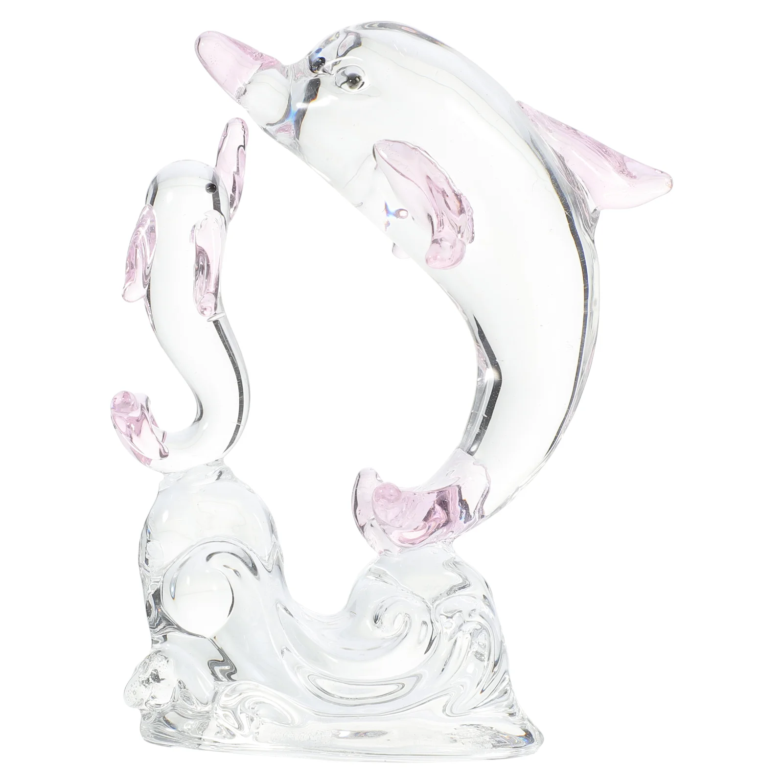 

Dolphin Ornament Desk Decoration Animals Action Figure Decorate Crystal Figurine