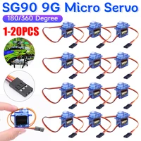 SG90 9G Micro Servo Motor for For RC Car Toy Airplane 180/360° Fixed Wing Micro Servo Motor for RC Helicopter Aircraft Airplane - Image 2