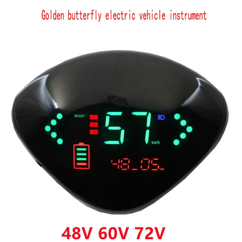 Speedometer Battery Level/LIGHT Indicator 48v60v72v LCD DISPLAY