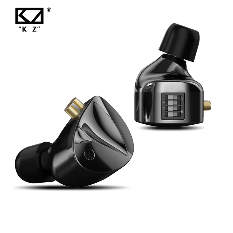 

Внутриканальные Hi-Fi наушники KZ D-Fi, 4-уровневые наушники с переключателем, сетевая контур Zobel, дизайн гарнитуры