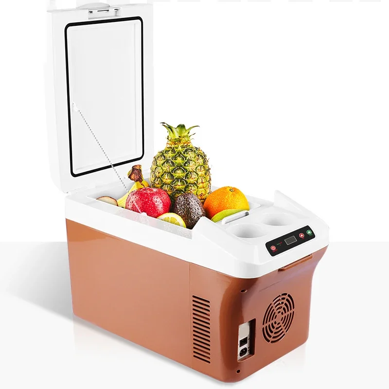 15L Car & Home Use Refrigerator Cooling and Heating Fridge Beverage Cooler Refrigerated Fresh Stogare 12V/ 24V/ 220V 3