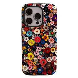 Colorful Floral Case with 2 - in - 1 Film Shell - Huawei Mate 50 Pro (Hua036)