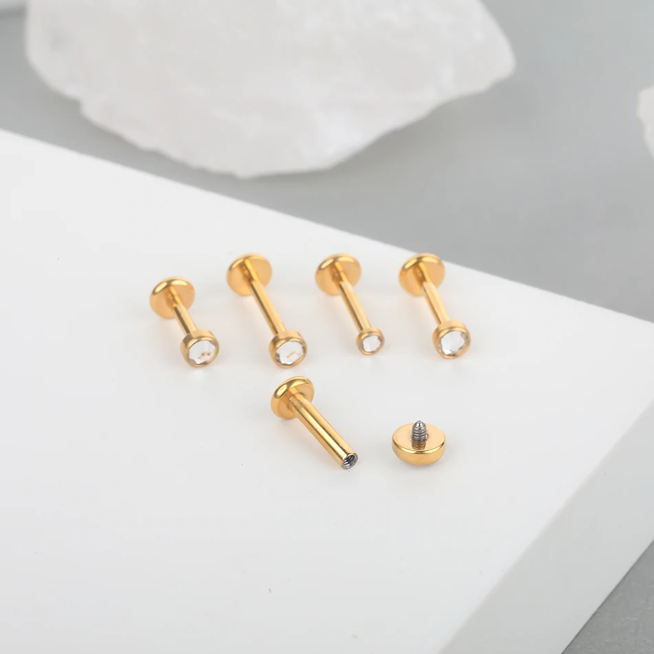 Adramata 12Pcs 16G Piercing Helix Boucles D'Oreilles Femme Acier