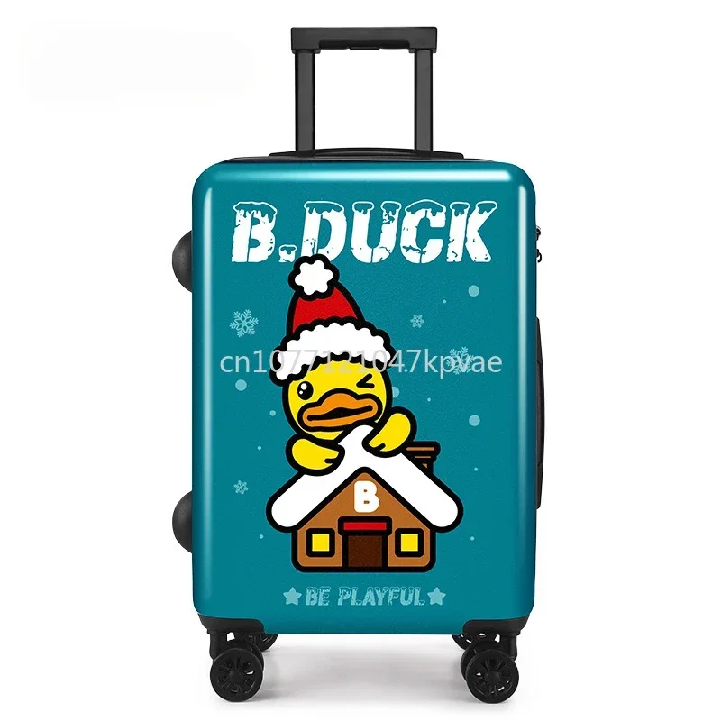 

Authentic spot bduck Little Yellow Duck co branded Christmas men and women trolley box game, internet celebrity cute cartoon