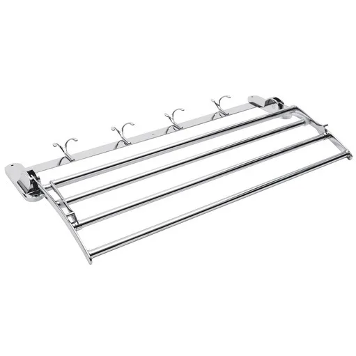 Description Picture 5 of itemStainless Steel Towel Rack Bathroom Wall Mounted Towel Holder Foldable Towel Shelf Towel Bar Towel Rail for Bathroom, Hotel