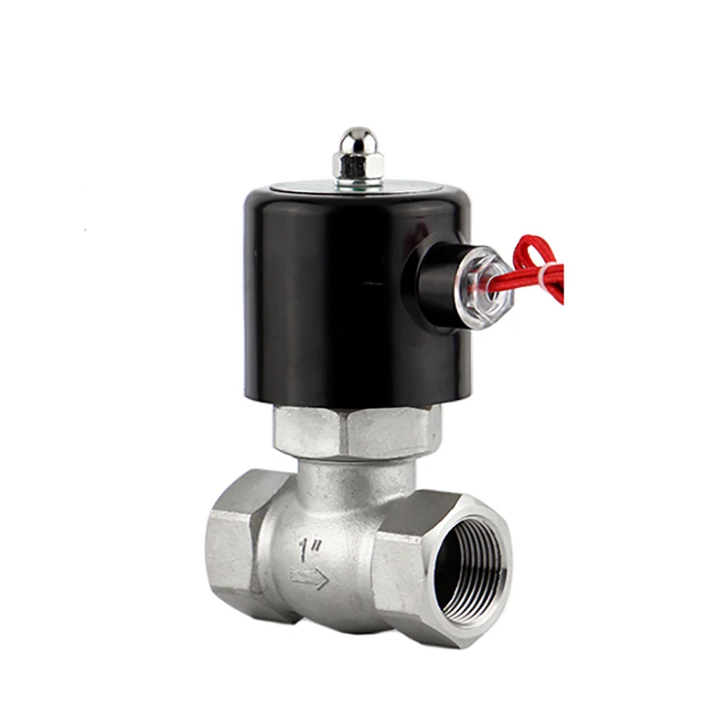 

1" High Temperature Stainless Steel Steam Solenoid Valve Normally Closed 2-Way Female thread Electric Valves 220V 24V 12V