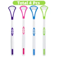 Nettoyeur de langue réutilisable, brosse de livres de santé bucco-dentaire, empêche la bouche nuageuse, nettoyer les débris alimentaires, adapté aux adultes 4