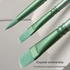 4/6 pcs Watercolor Brush Pointed Round Flat Head Soft Hair Beginner's Art Student Hand Drawn Watercolor Nylon Painting Material 4