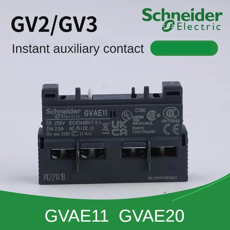 Contato Auxiliar do Interruptor de Schneider-motor Gvae11 Gvan20 Protetor do Motor Contato Formal Normalmente Aberto Aberto Fechado