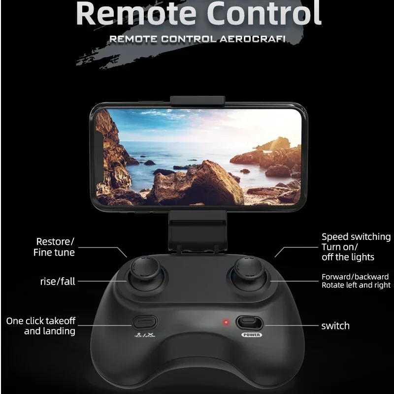 2.4G RC Helicopter HD Aerial Photography 3 Gears Gesture Remote Control 4CH Aircraft Cool Lights Children's Toy Model Boy Gifts - 6