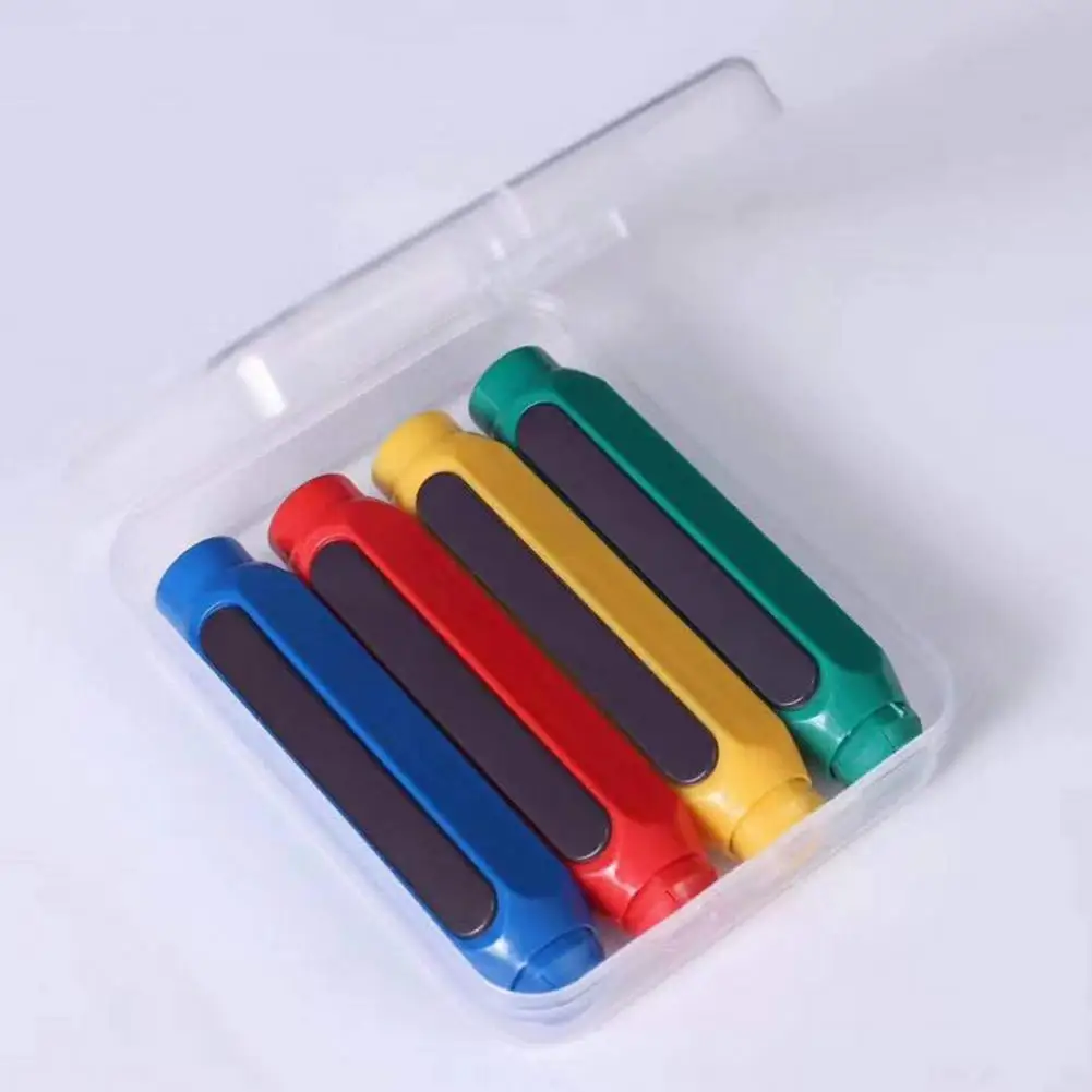 5Pcs Adjustable Plastic Dust-proof Writing Magnetic Teacher Blackboard Chalk Pen Holders Chalk Clips School Supplies