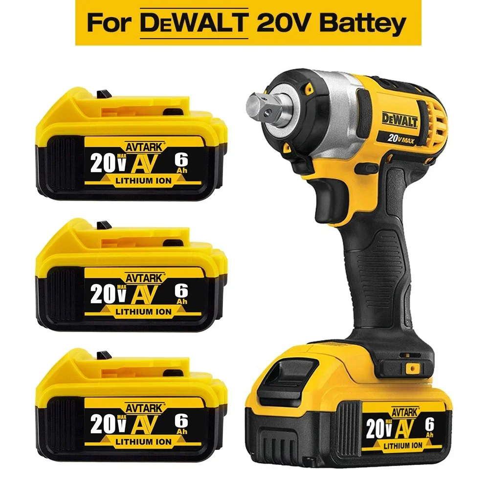 

For dewalt 20V 6.0Ah Rechargeable battery for Dewalt Cordless screwdriver drill Screw gun wrench impact batteries DCB200 DCD790