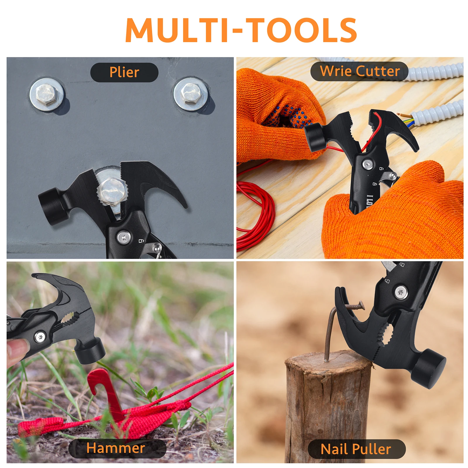 12 in 1 Multi-Purpose Tool, Unique Birthday Gifts for Men, Cool Stuff Gifts, Camping Cool Stuff, Father's Day, Christmas Gifts 6