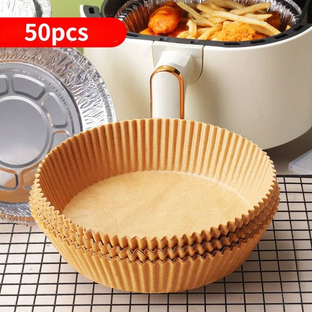 Air Fryer Disposable Paper Liner Non-Stick Oil-proof Parchment Mat for  Cooking Microwave Oven Sheets Special Baking BBQ Roasting - AliExpress