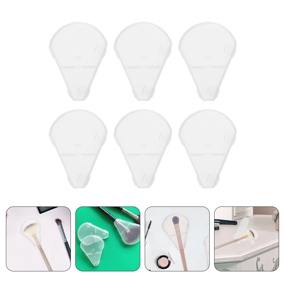 

Protection Cap Plastic Makeup Brush Cover Lid Guard Brushes Protective Accessory