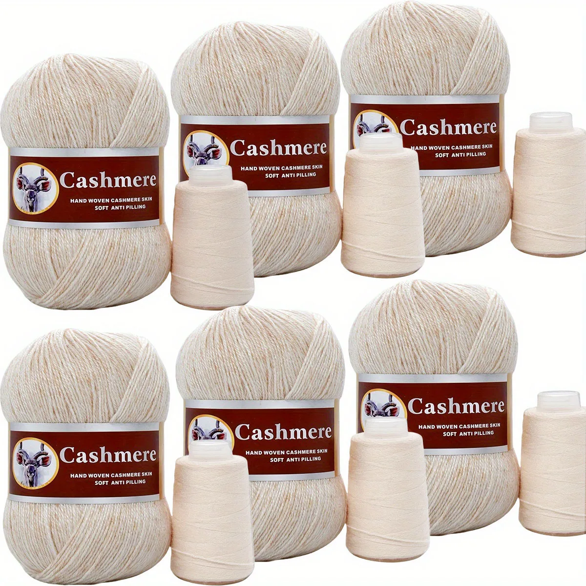 Luxurious Hand-Knitting Cashmere Wool