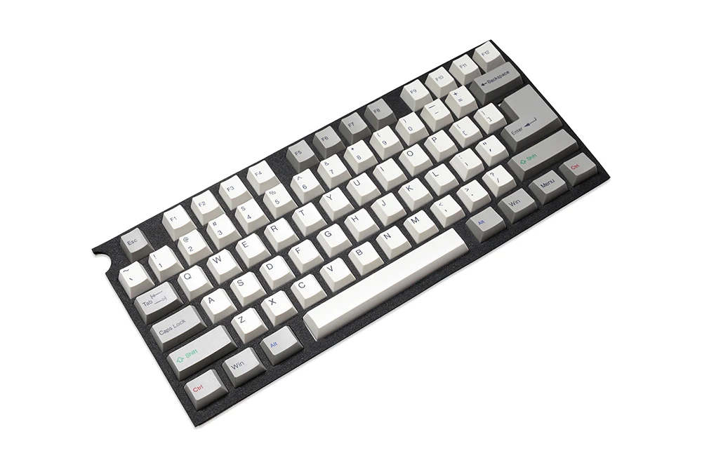 Taihao Alps Abs Vintage Branco Cinza Doubleshots Keycap para Faça Você Mesmo Jogo Teclado Mecânico Cúbico Oem Perfil - Imagem 2
