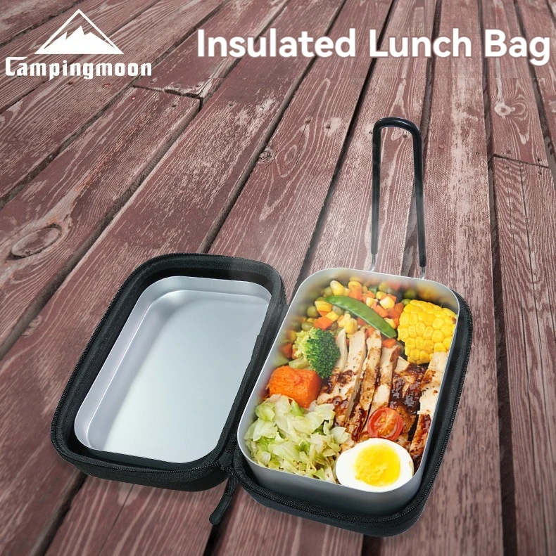 CAMPINGMOON Quadratische EVA Stoßfeste Isolierte Outdoor Picknick Lunchbox Aufbewahrungstasche Bento-Tasche – Detail 1