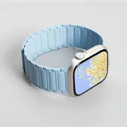 Premium Magnetic Silicone Watch Band Strap, Universal Fit - 42 44 45 46 49mm (LU)