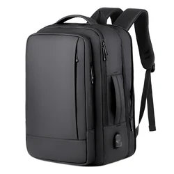 15.6in Business Laptop Backpack Large Capacity Multifunctional Usb Charging Waterproof Film Backbag Casual Shoulder Bag For Men