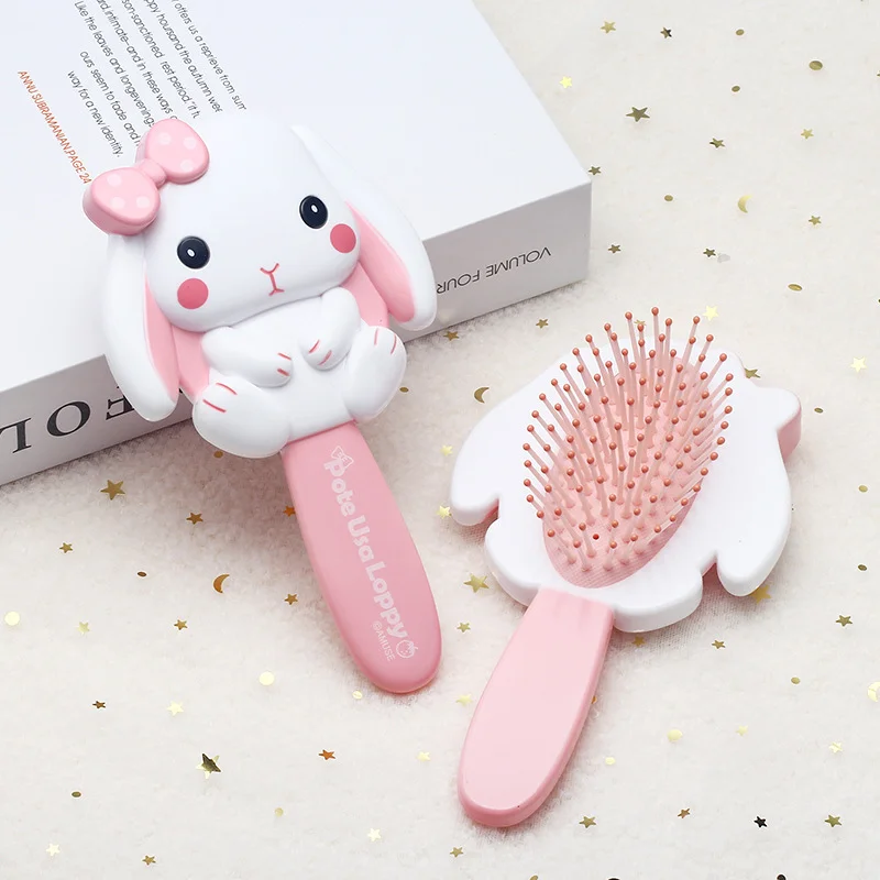 

1pc Cute Cartoon Mermaid Comb for Kids Girls Kawaii Rabbit Air Cushion Massage Comb for Baby Girls Dress Up Makeups Toy Gifts