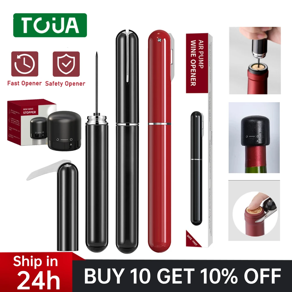 UpgradePocketAirPumpWineBottleOpenerSafetyPortableAirPressureWineCorkscrewStainless