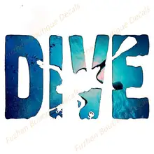 

Fuzhen Boutique Decals Exterior Accessories Diving RV Decal Occlusion Scratch Car Stickers Refrigerator Windshield Decoration