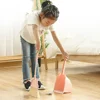 1 Set Mini Children Broom Dustpan Cartoon Flexible Bristles Kids Pretend Play Toddlers Indoor Outdoor Floor Sweeping Tool Kit 3