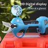 16.8V 8604 Electric Pruning Shear Powerful Cordless Electric Scissor Max 28mm Tree Branch Pruner Garden Secateur 2Ah x 2 Battery 3