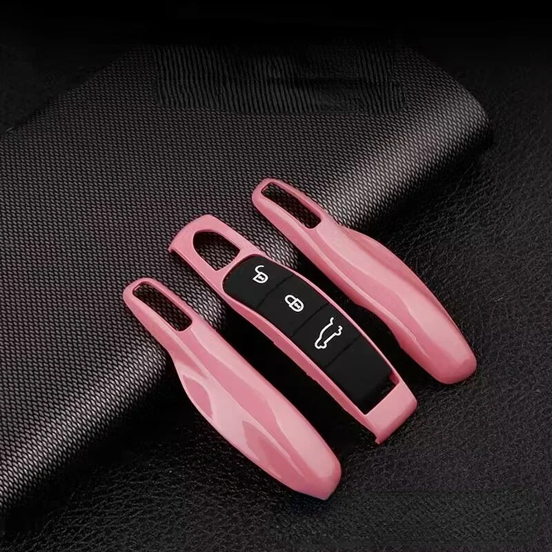 자동차 스마트 원격 키 케이스 Fob 커버 세트 포르쉐 Panamera Spyder Carrera Macan Boxster Cayman Cayenne 911 970 981 991