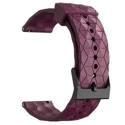 Silicone Smart Watch Band Straps - 20/22mm Adjustable Wristband Bracelet - 22MM (Winered)