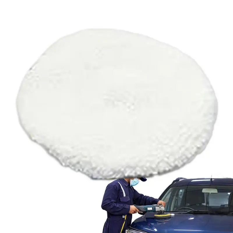 

Car Orbital Buffer Polisher Pad Microfiber Waxing Pad For Detailing Car Care Polish Supplies For SUV Sports Car RV Sedan Truck