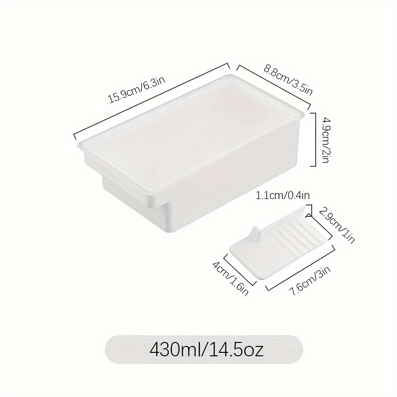Multi Functional Butter and Cheese Storage Box with Lid - Perfect for Fresh Slicing and Seasoning Organization in The Kitchen 5