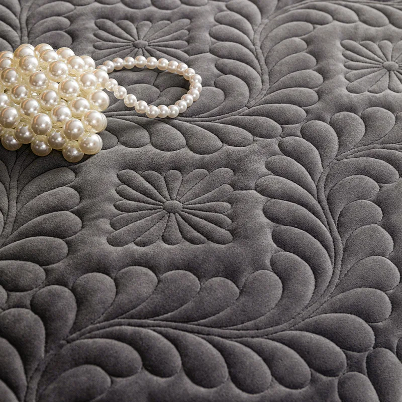 Sofa Cover Thicken Plush Jacquard Solid Color Non-Slip Couch Cushion for Living Room Soft Universal Sofa Cover Towel Sofa Mat 3