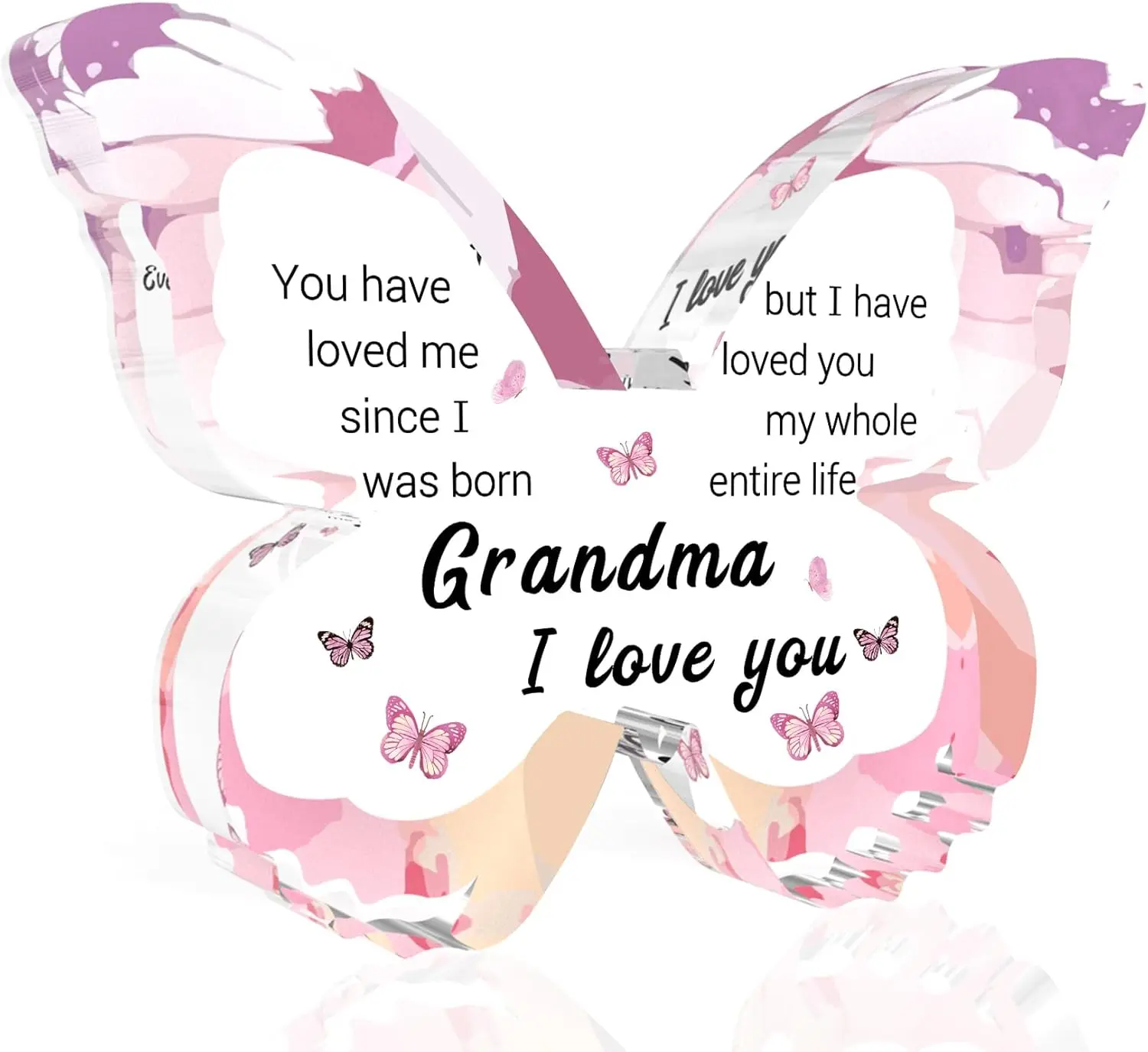 Gifts for Grandma Birthday Gifts for Grandma Nana Birthday Gift Butterfly Decorations Acrylic, Nana Gift from Grandkids