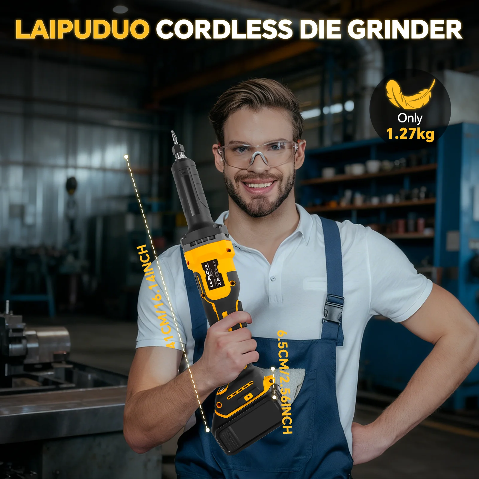 Brushless Die Grinder 25000RPM 4 Variable Speed Metal Grinding Polishing Deburri