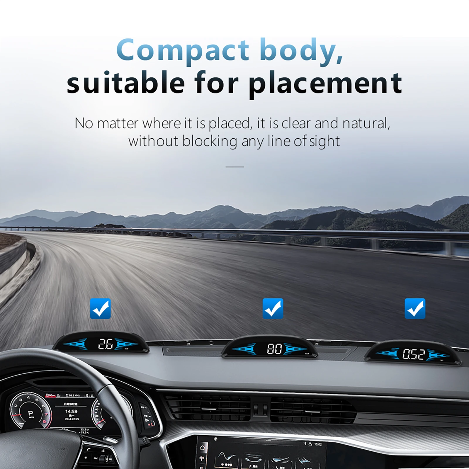 HUD  ÷ ڵ OBD2 GPS ӵ  ȣ Ʈ ð  , ڵ  ׼ B2